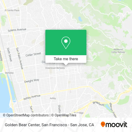 Mapa de Golden Bear Center