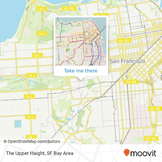 The Upper Haight map