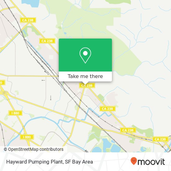 Hayward Pumping Plant map