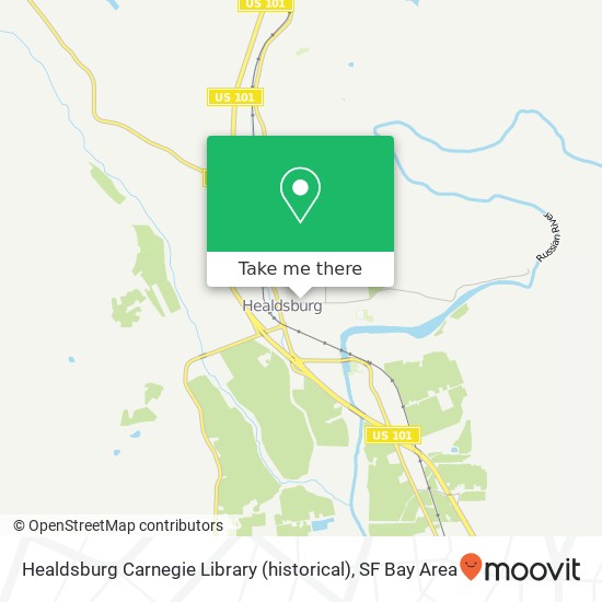 Healdsburg Carnegie Library (historical) map