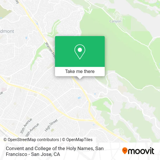 Convent and College of the Holy Names map