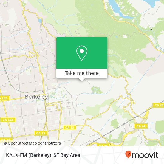 KALX-FM (Berkeley) map