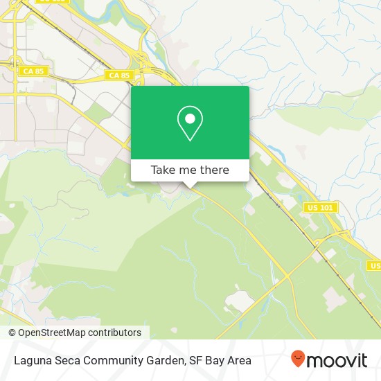 Laguna Seca Community Garden map