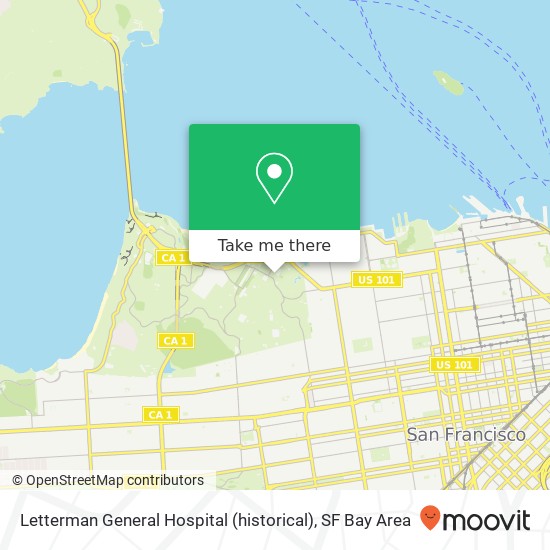 Mapa de Letterman General Hospital (historical)