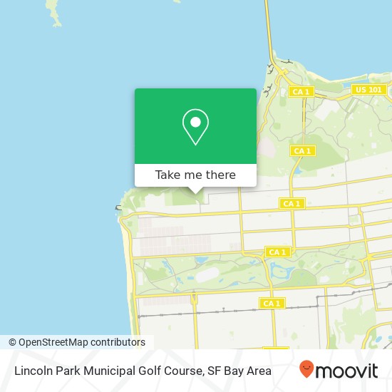 Lincoln Park Municipal Golf Course map