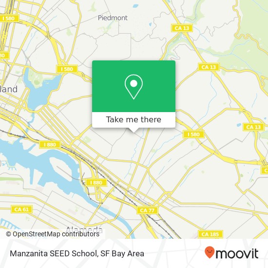 Manzanita SEED School map