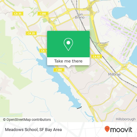 Meadows School map