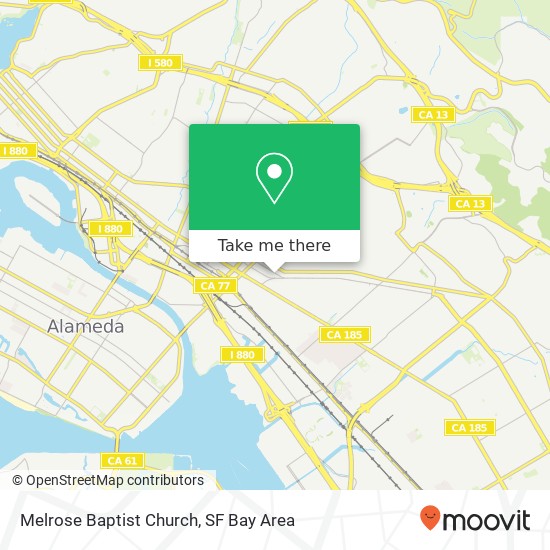 Melrose Baptist Church map