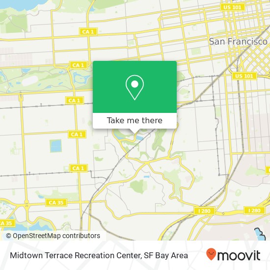Midtown Terrace Recreation Center map