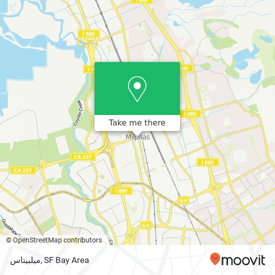 ميلبيتاس map