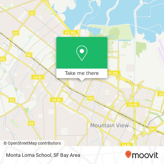 Monta Loma School map