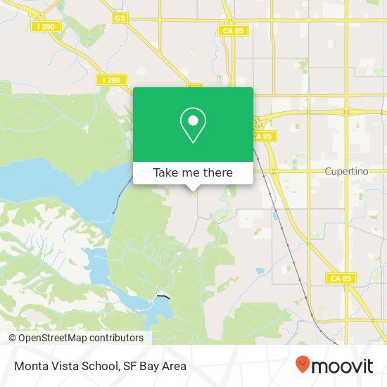 Mapa de Monta Vista School