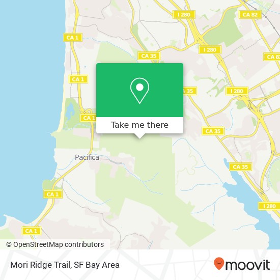 Mapa de Mori Ridge Trail