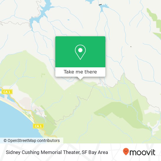 Sidney Cushing Memorial Theater map