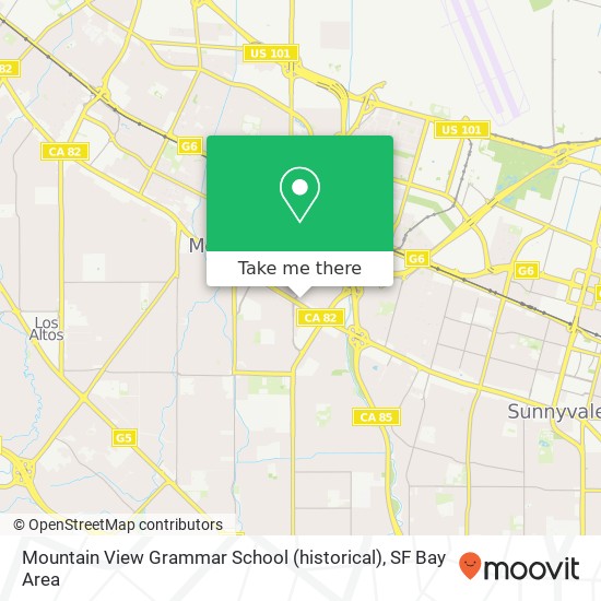 Mapa de Mountain View Grammar School (historical)