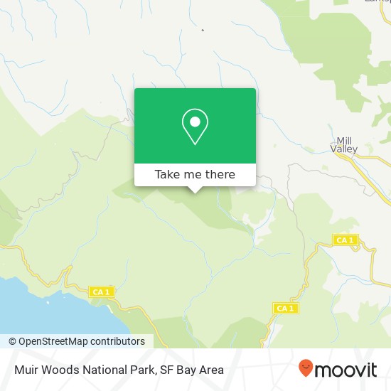 Mapa de Muir Woods National Park