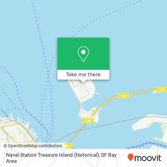 Naval Station Treasure Island (historical) map