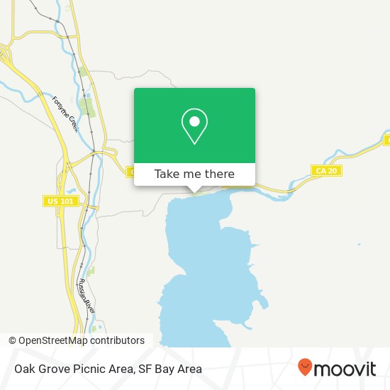 Oak Grove Picnic Area map