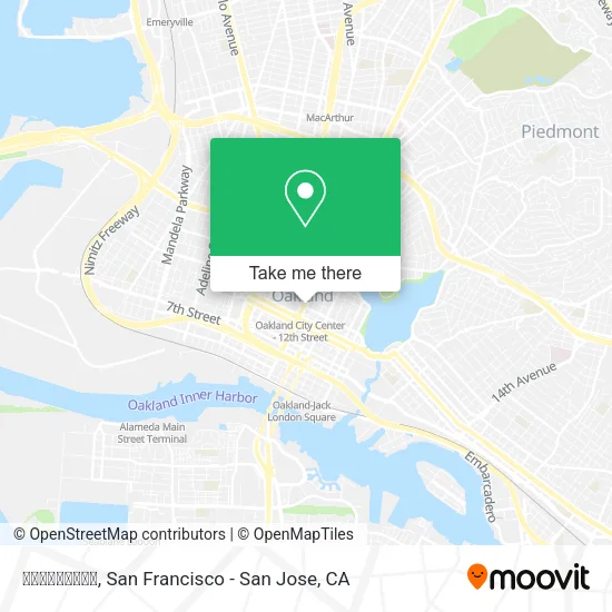 Mapa de ওকল্যান্ড