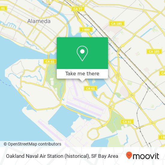 Oakland Naval Air Station (historical) map