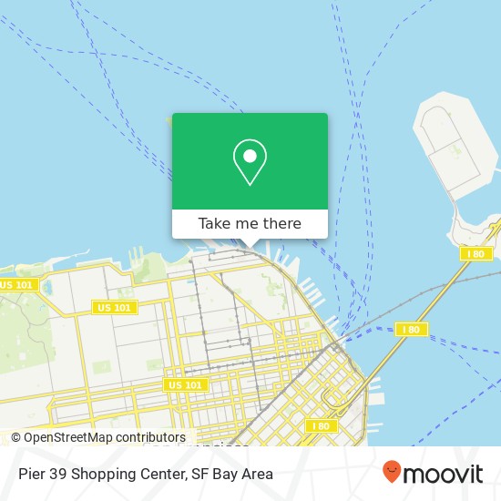 Mapa de Pier 39 Shopping Center