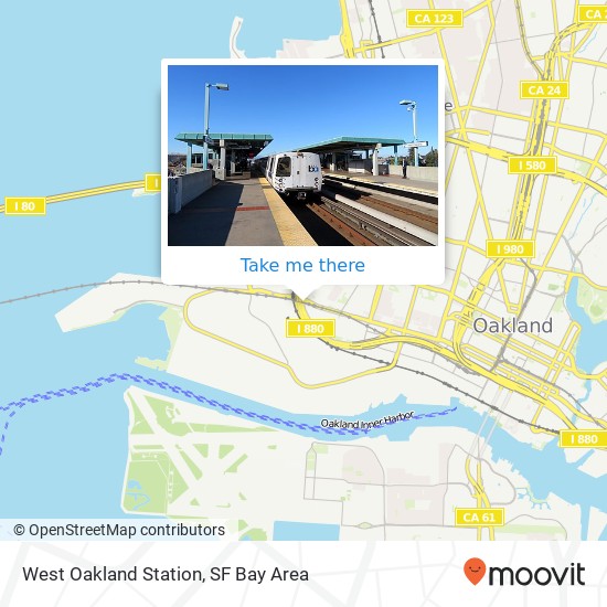 Mapa de West Oakland Station