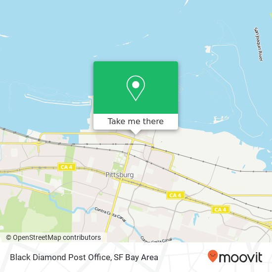 Black Diamond Post Office map