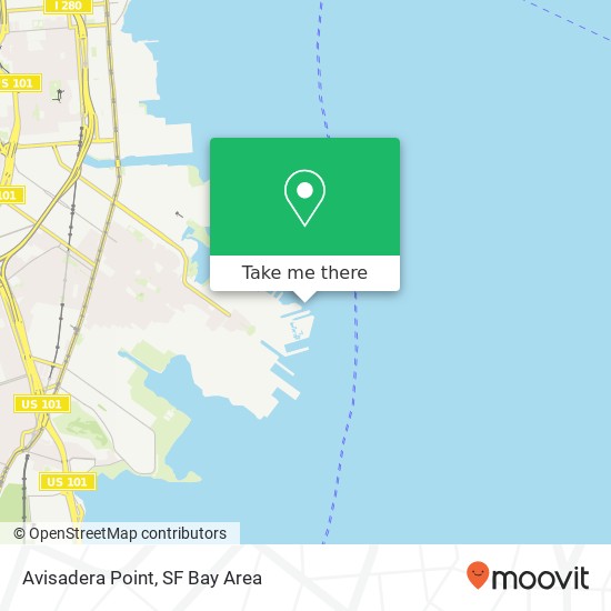 Avisadera Point map