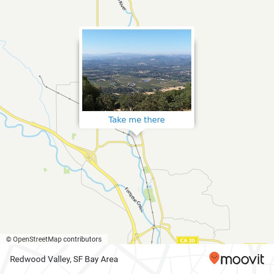 Redwood Valley map