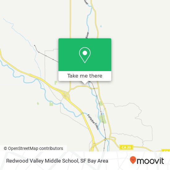 Redwood Valley Middle School map