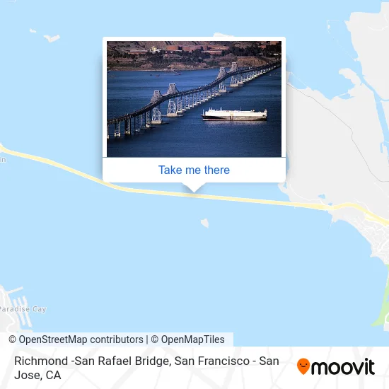 Mapa de Richmond -San Rafael Bridge