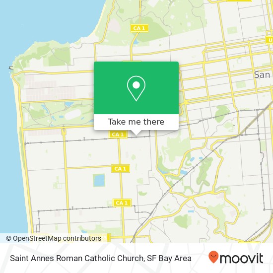 Saint Annes Roman Catholic Church map