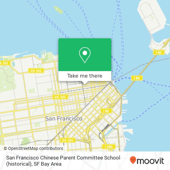 San Francisco Chinese Parent Committee School (historical) map