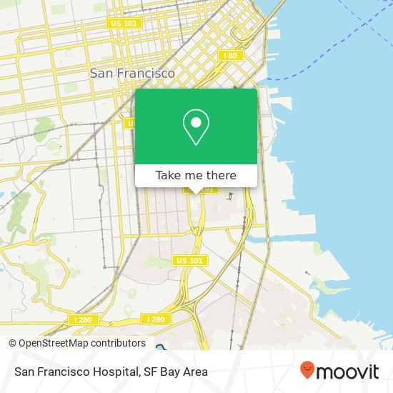 San Francisco Hospital map