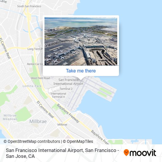 San Francisco International Airport map