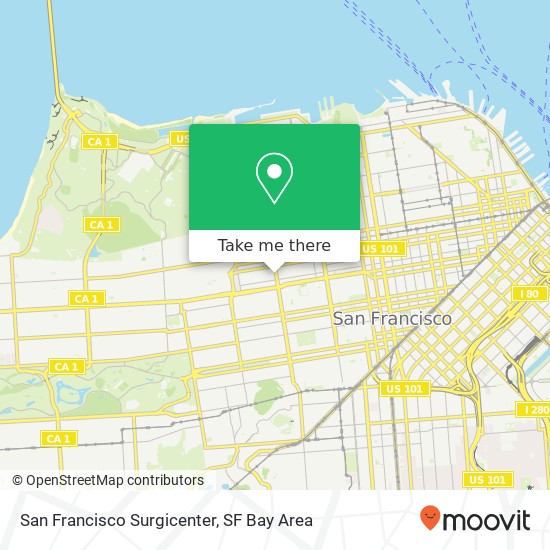 San Francisco Surgicenter map