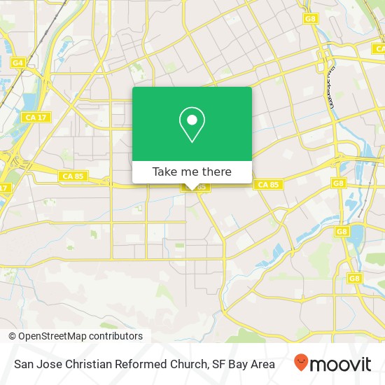 San Jose Christian Reformed Church map