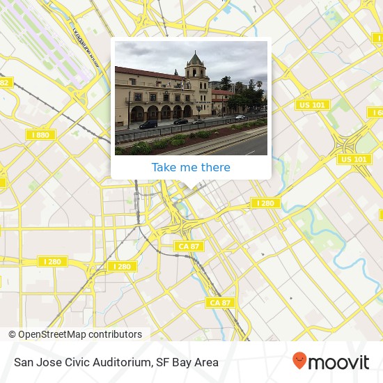 San Jose Civic Auditorium map