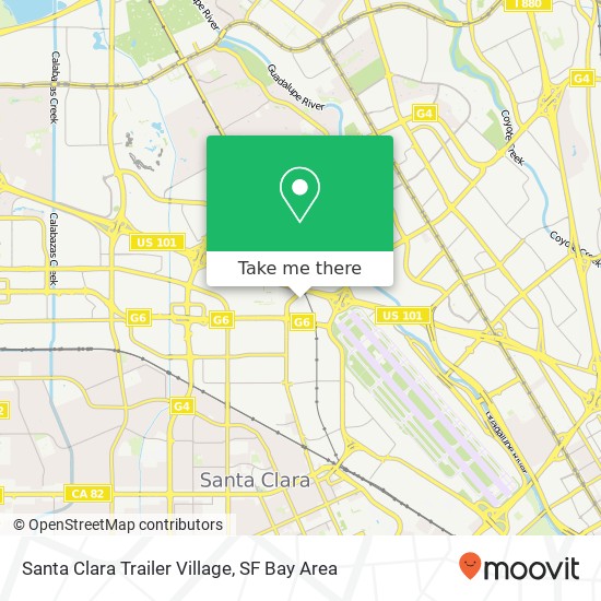 Mapa de Santa Clara Trailer Village