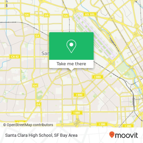 Mapa de Santa Clara High School