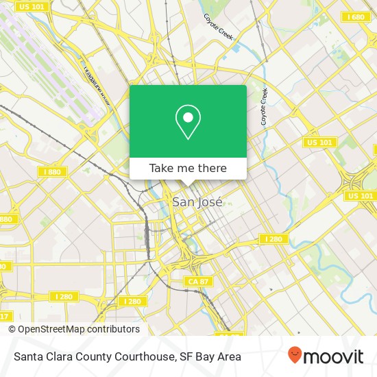 Mapa de Santa Clara County Courthouse