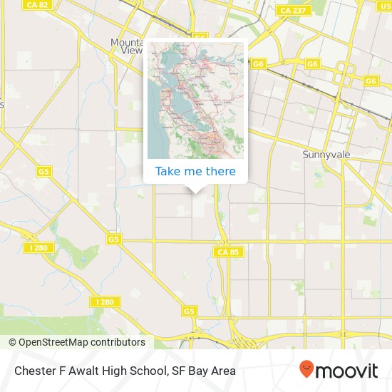 Mapa de Chester F Awalt High School