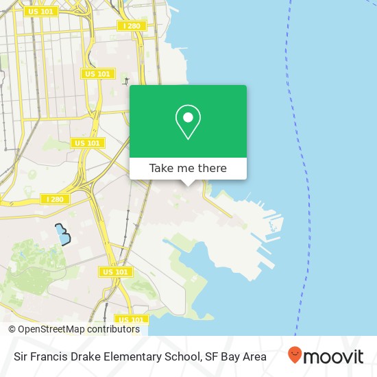 Sir Francis Drake Elementary School map