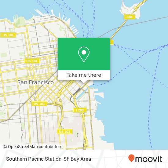 Southern Pacific Station map