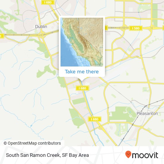 Mapa de South San Ramon Creek