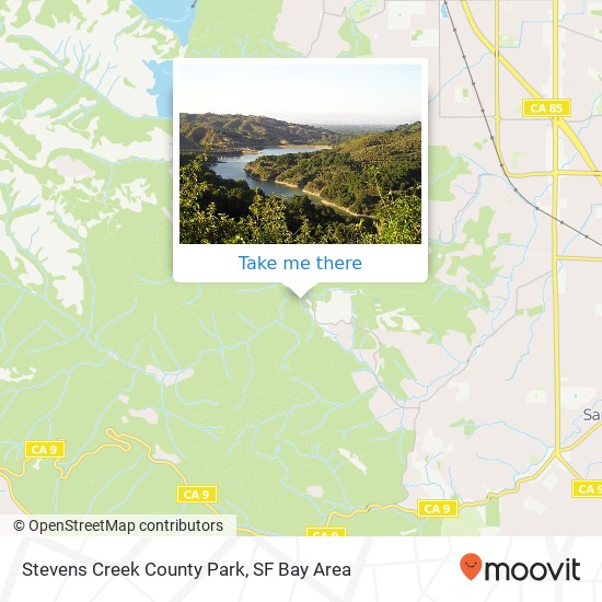 Mapa de Stevens Creek County Park