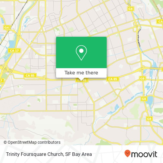 Mapa de Trinity Foursquare Church