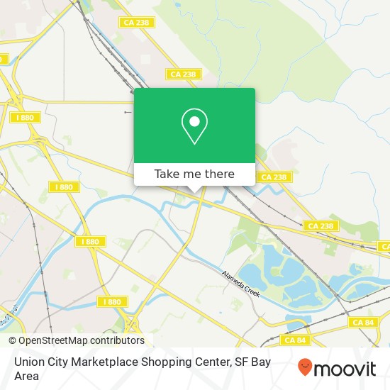 Mapa de Union City Marketplace Shopping Center