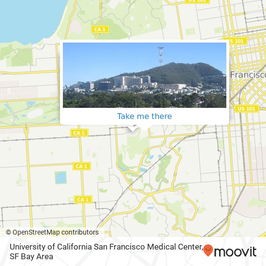 Mapa de University of California San Francisco Medical Center
