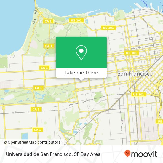 Universidad de San Francisco map